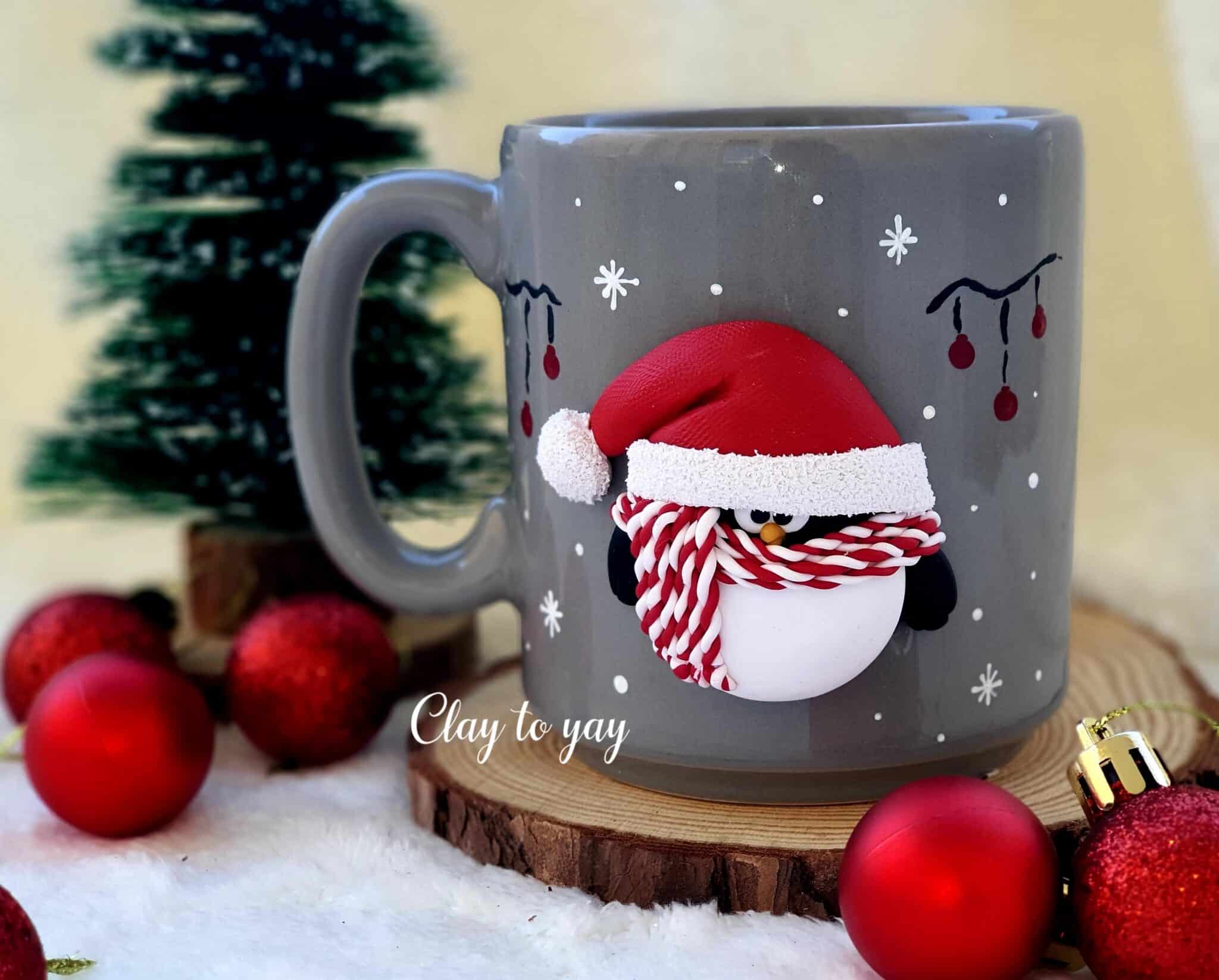 Penguin mug "winter collection " 1 Penguin mug "winter collection "