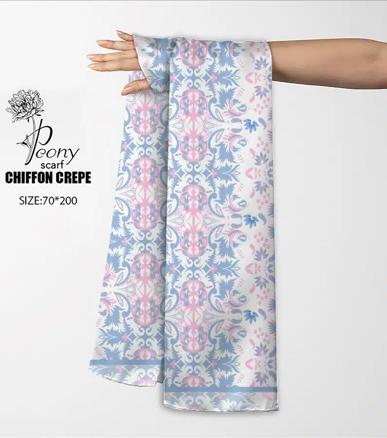 Blue & Pink Scarf 1 Blue & Pink Scarf