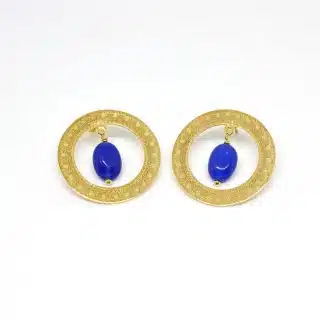 حلق حلقة زهرة اللوتش - Earrings