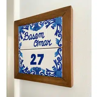 Blue Blanc Customized Door Sign