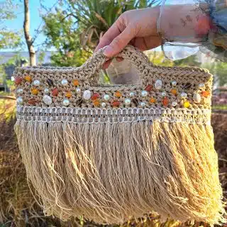 Sandy beach bag