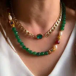 Namastè Emerald statement necklaces(Copy)