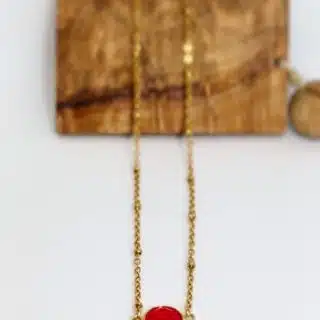 Boho fuchsia necklace