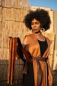 Bohemian Fringe vest in caramel 5 IMG 0456