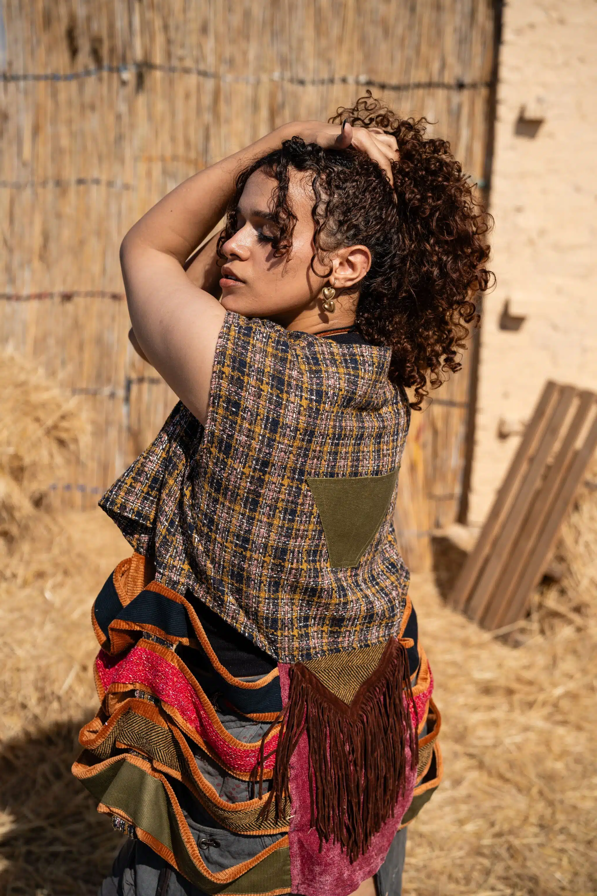 Nomad vest in olive x beige 2 IMG 0467 scaled