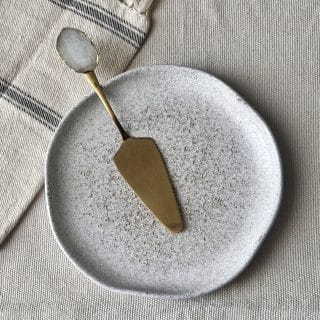 White/ Gold 2 in 1 Cake Knife/Shovel