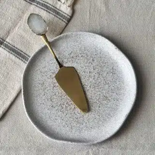 White/ Gold 2 in 1 Cake Knife/Shovel