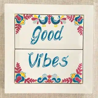 Good Vibes Customized Door Sign