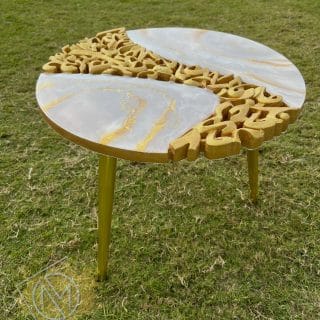 Calligraphy resin Table