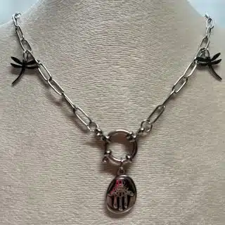 Boho necklace with fatima hands