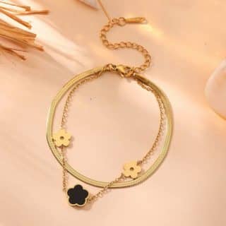 bracelet, van cleef, gold-plated