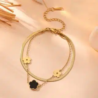 bracelet, van cleef, gold-plated