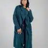Multi way wrap jade cardigan