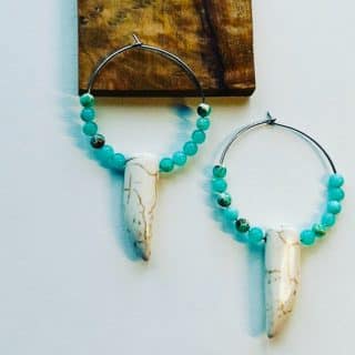 Boho Howlite earrings