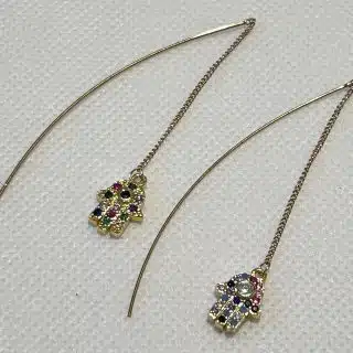 Boho golden stainless steel earrings 1