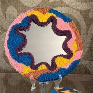 Colored mirror frame