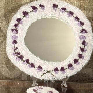 Lavender mirror frame