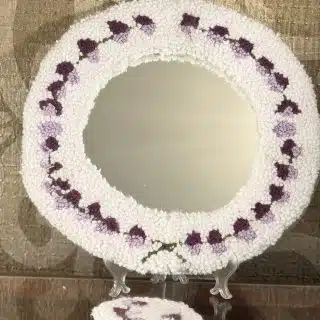 Lavender mirror frame