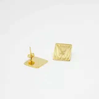 حلق زهرة اللوتس (مربع) - Earring L1