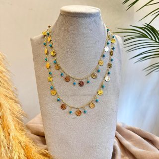 Golden Turquoise Necklace