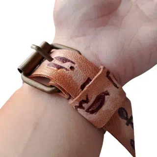 Leather Breclet like belt