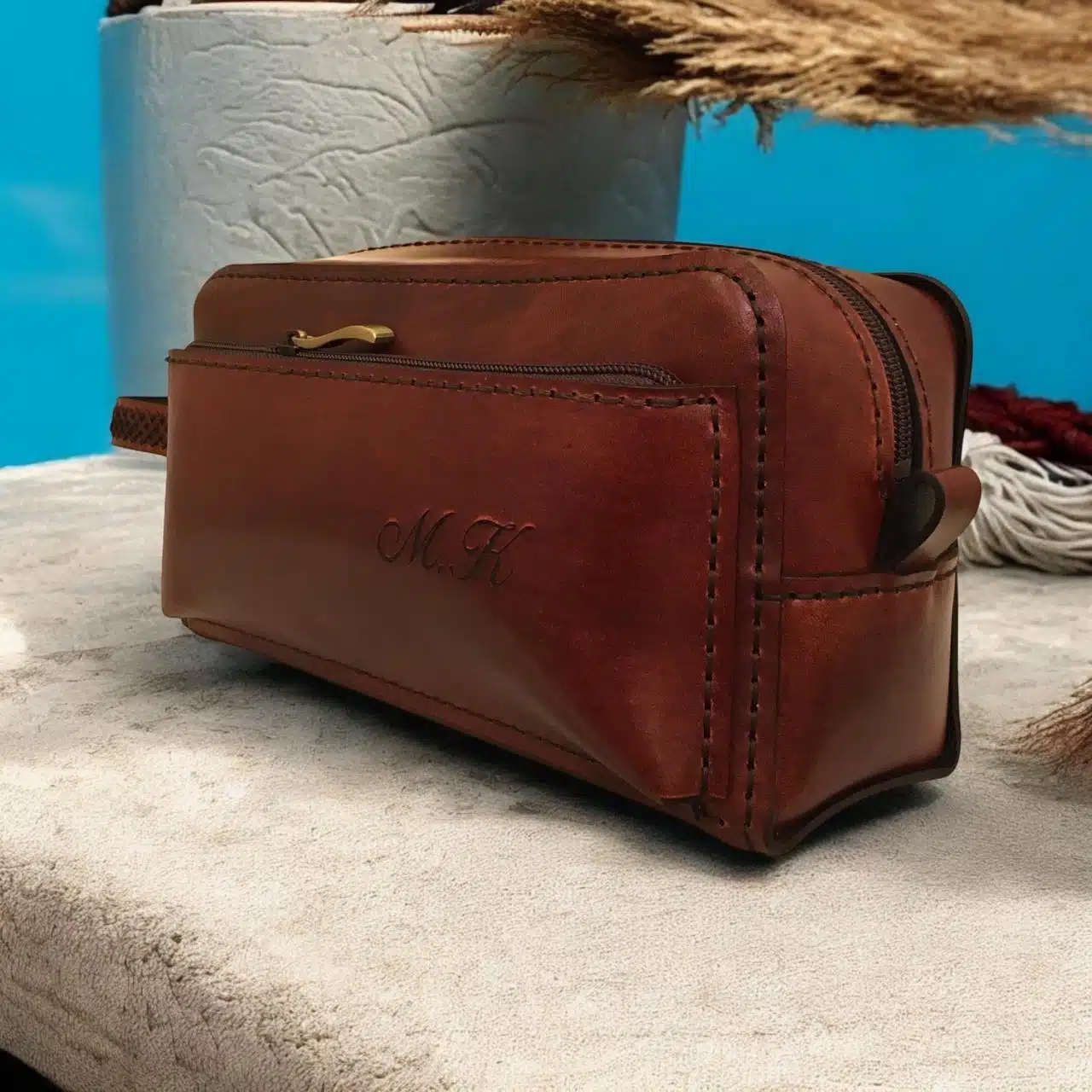 0113 Handmade Genuine leather clutch bag for men 1 0113 Handmade Genuine leather clutch bag for men