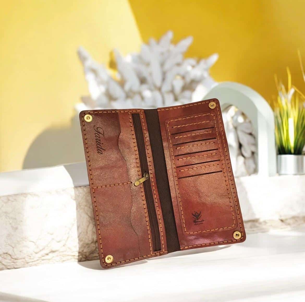 0200 Handmade Genuine leather wallet with African girl 2 WhatsApp Image 2024 11 20 at 9.25.35 PM 1