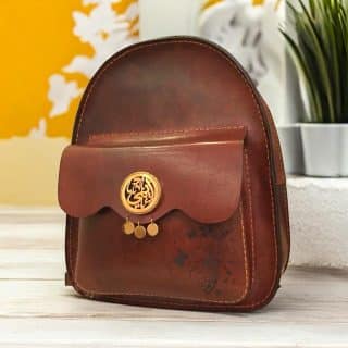 0107 Handmade Genuine leather backpack