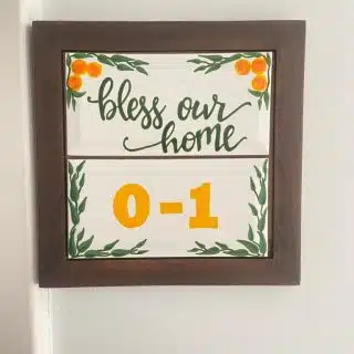Bless Our Home Customized Door Sign