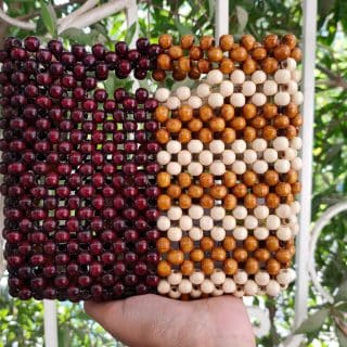 Wooden beads bag