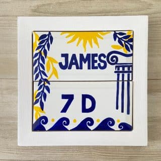 Greek Customized Door Sign