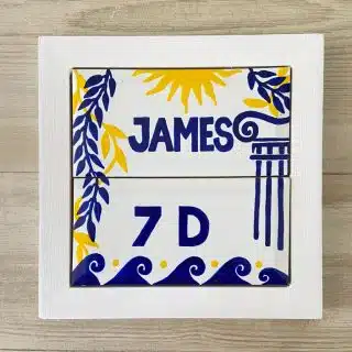 Greek Customized Door Sign