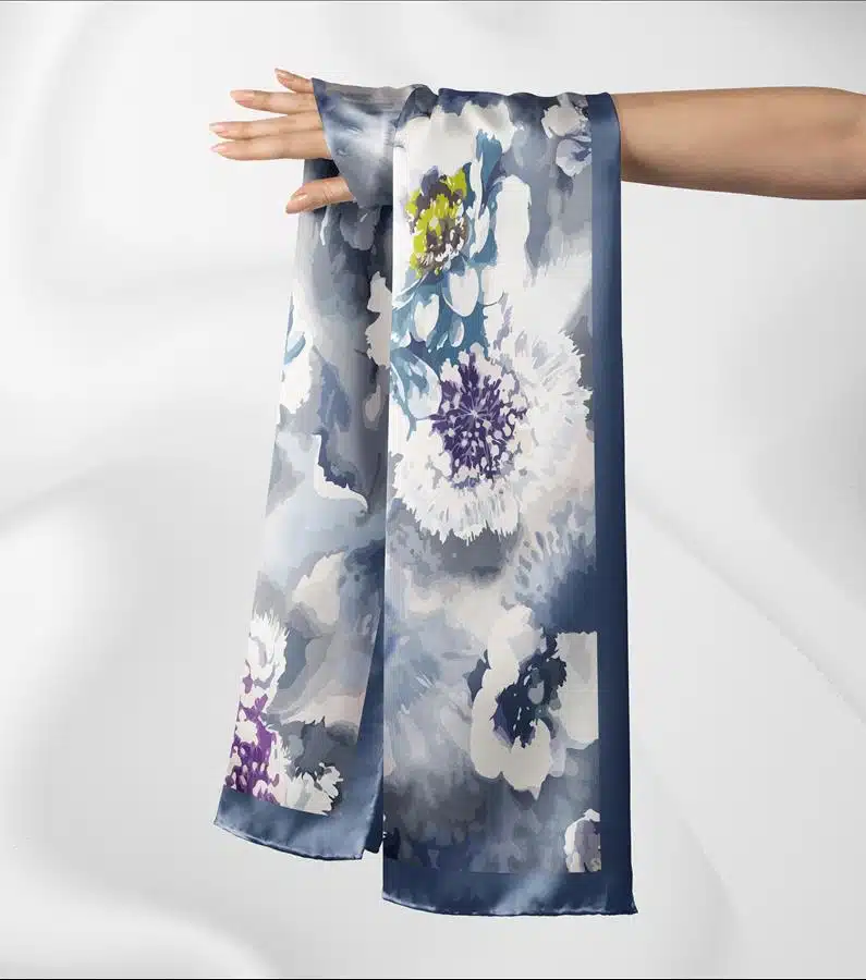 Flower White Scarf 1 Flower White Scarf