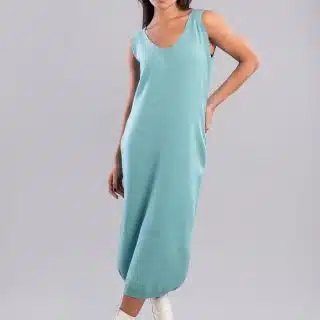 Mint knit dress