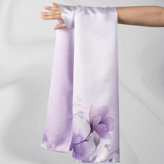 Gradient Purple Flower 2 Scarf