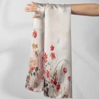 Red Flower Scarf