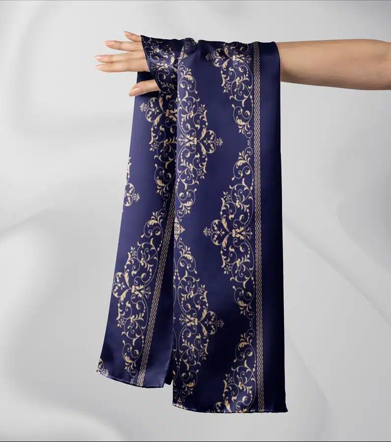 Navy Carpet Scarf 1 Navy Carpet Scarf