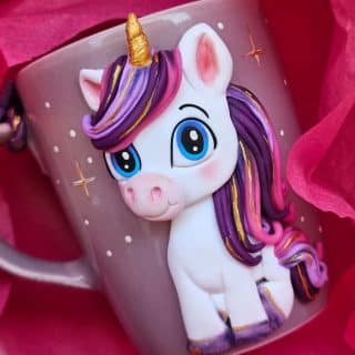 Sparkly unicorn mug