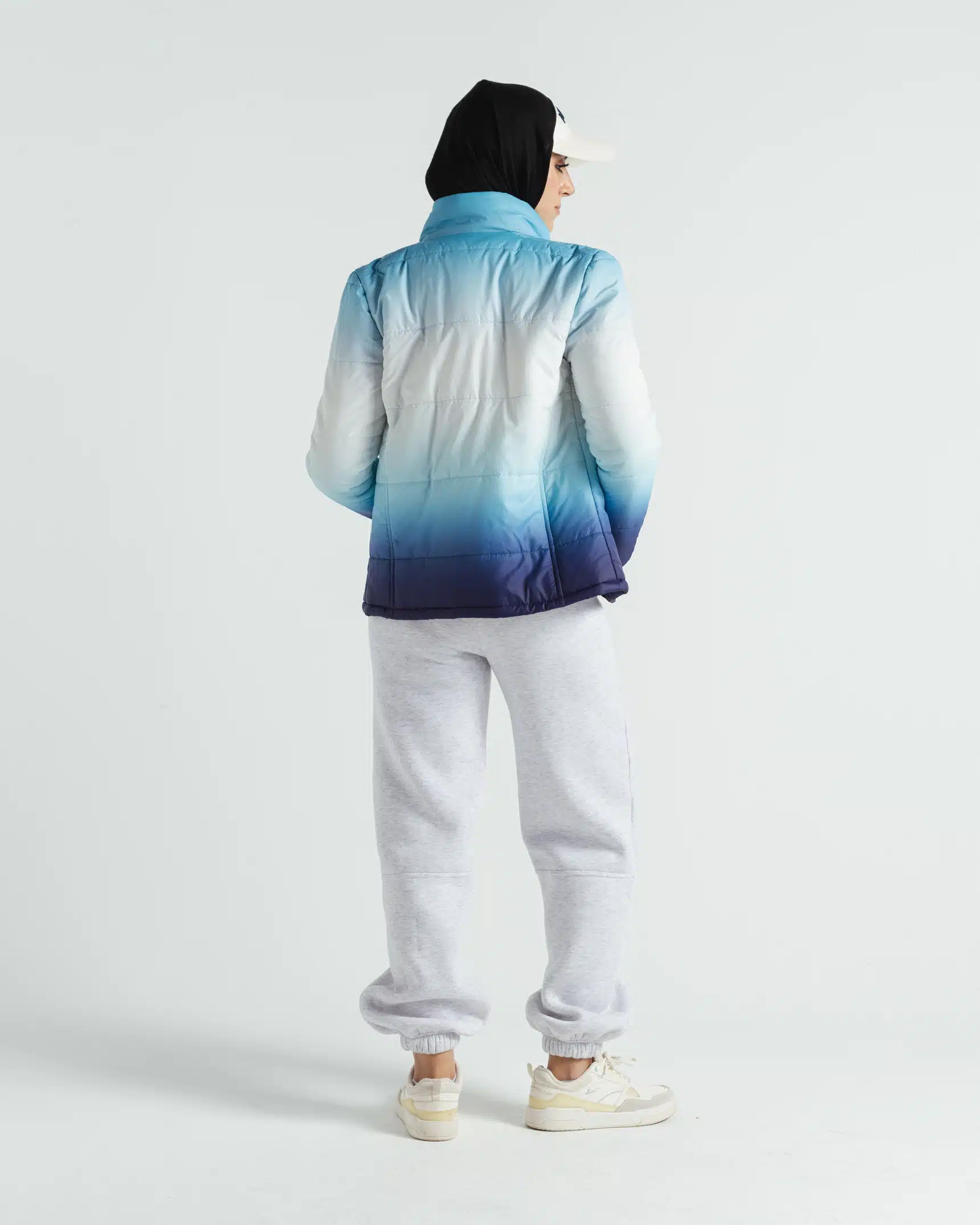 Ombré Blue Puffer Jacket 4 1P0A8721 scaled