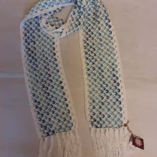 Crochet cotton scarf
