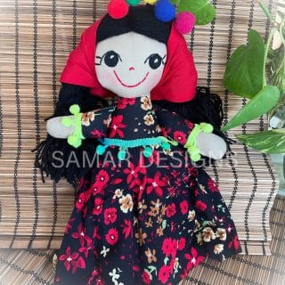 Egyptian folkloric handmade soft doll “ Warda”