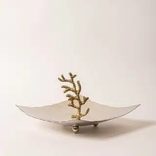 Square stainless handmade holder plate