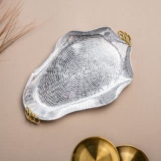 Pears shape handmade aluminum plate