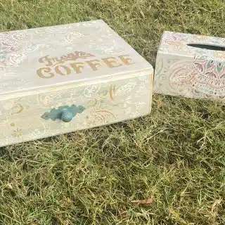 Mandala Coffee Box & Tissue Box