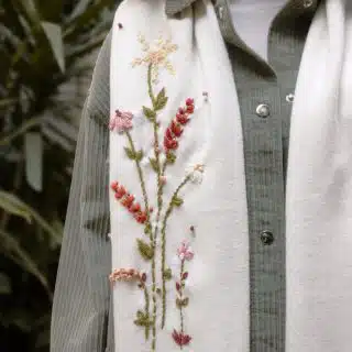 Botanical Wool Scarf