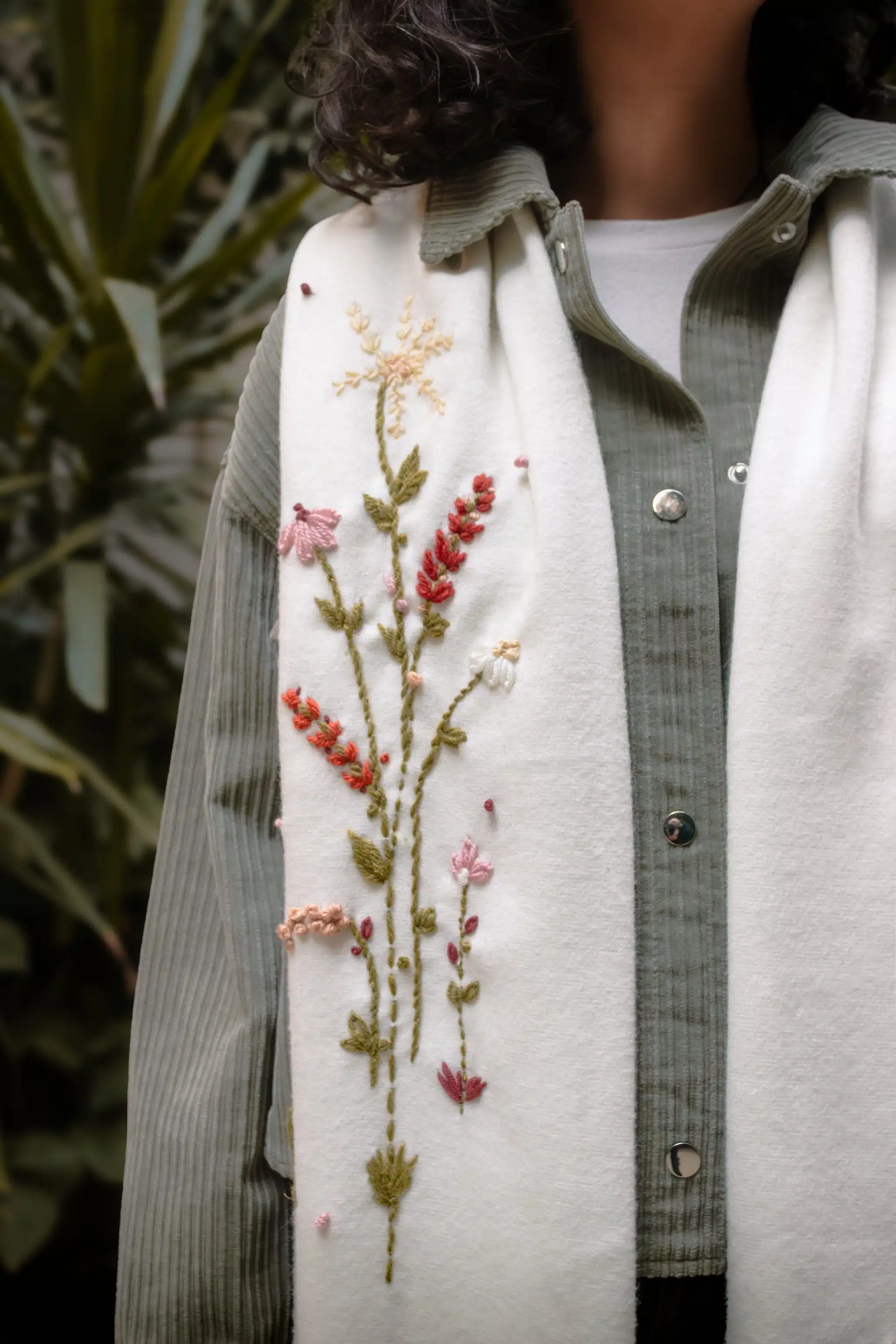 Botanical Wool Scarf 1 Botanical Wool Scarf