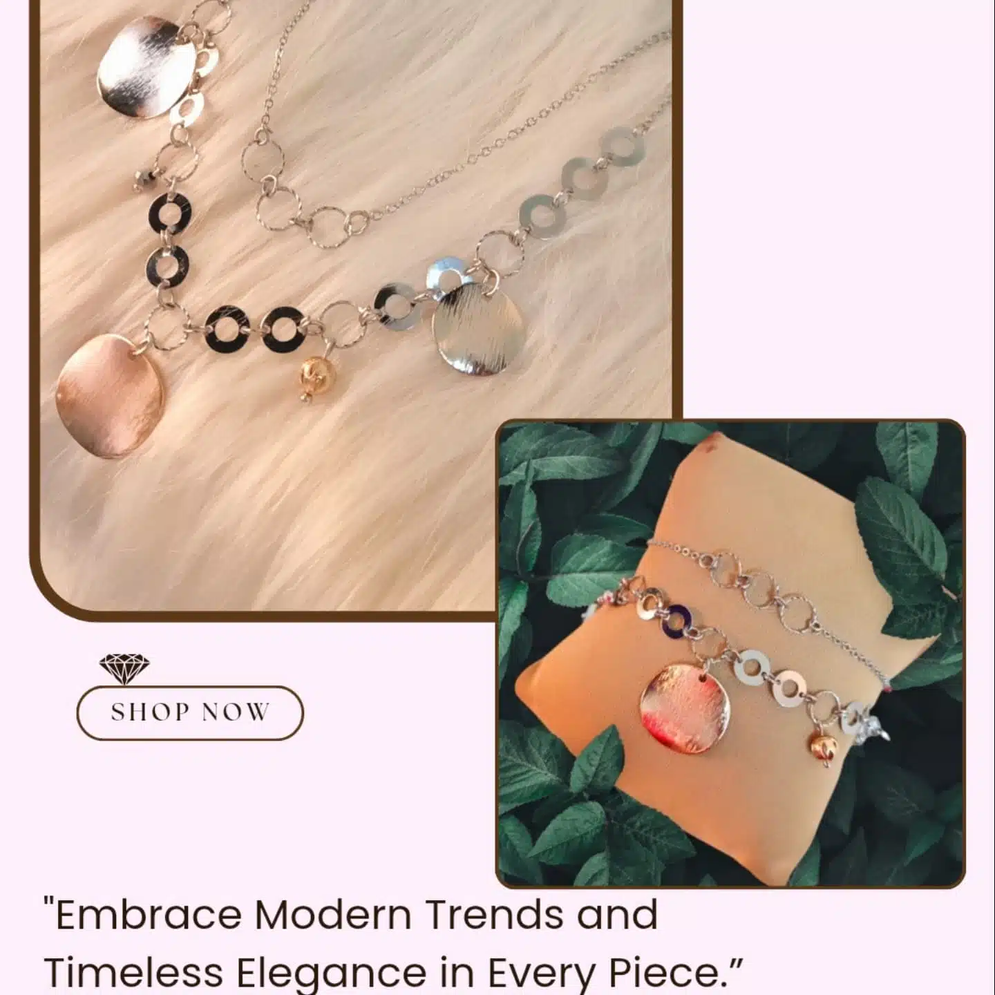 2-layered silver rosegold necklace 3 IMG 20241224 210445 326