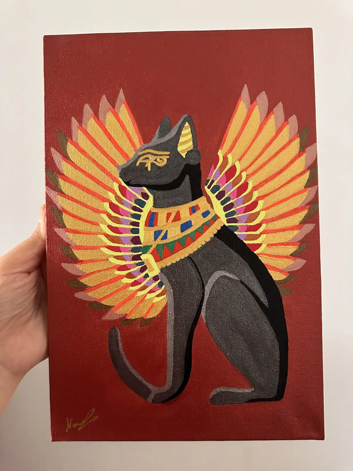 Pharaonic Cat Painting 1 pharaonic cat