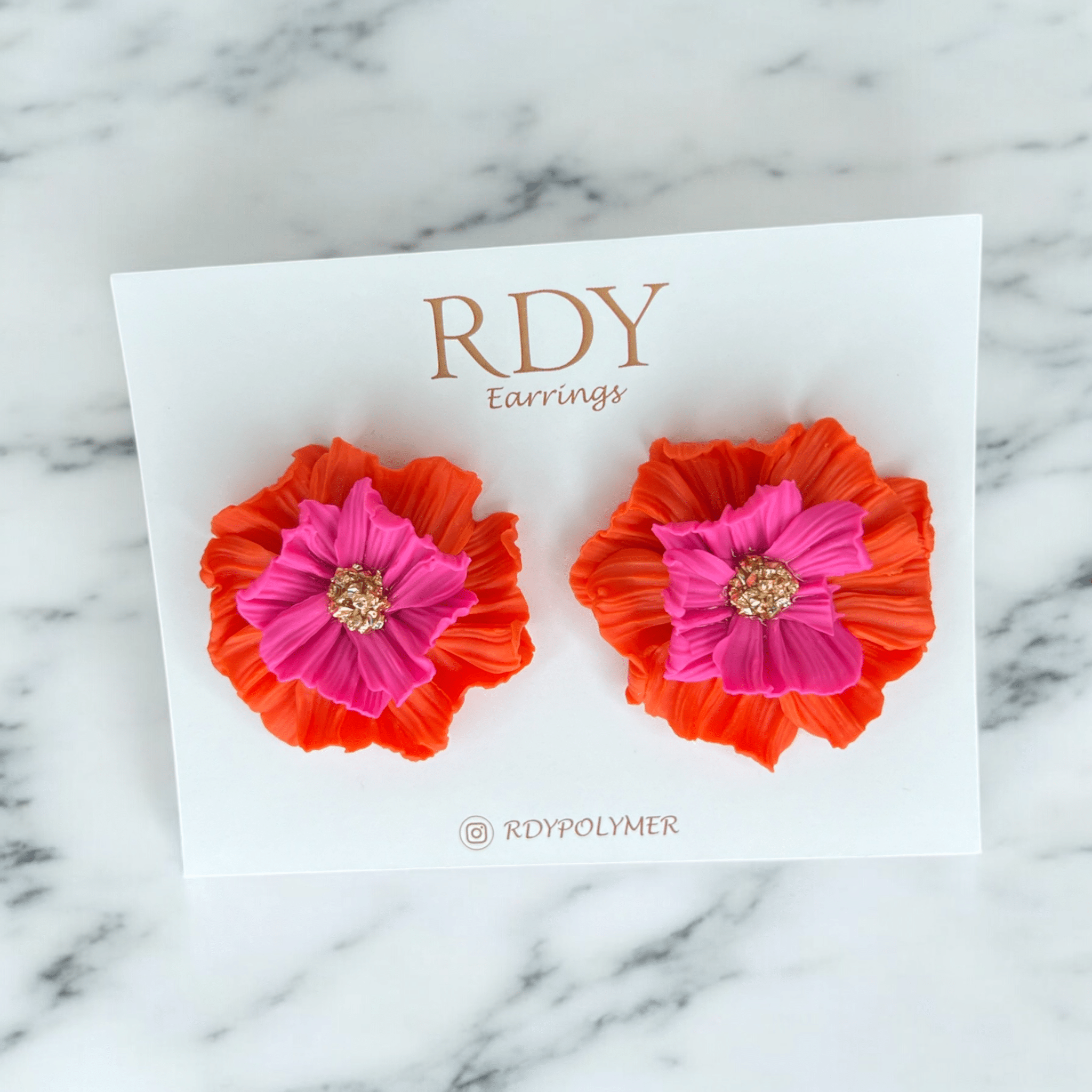 Floweria mix 1 Polymer clay earrings