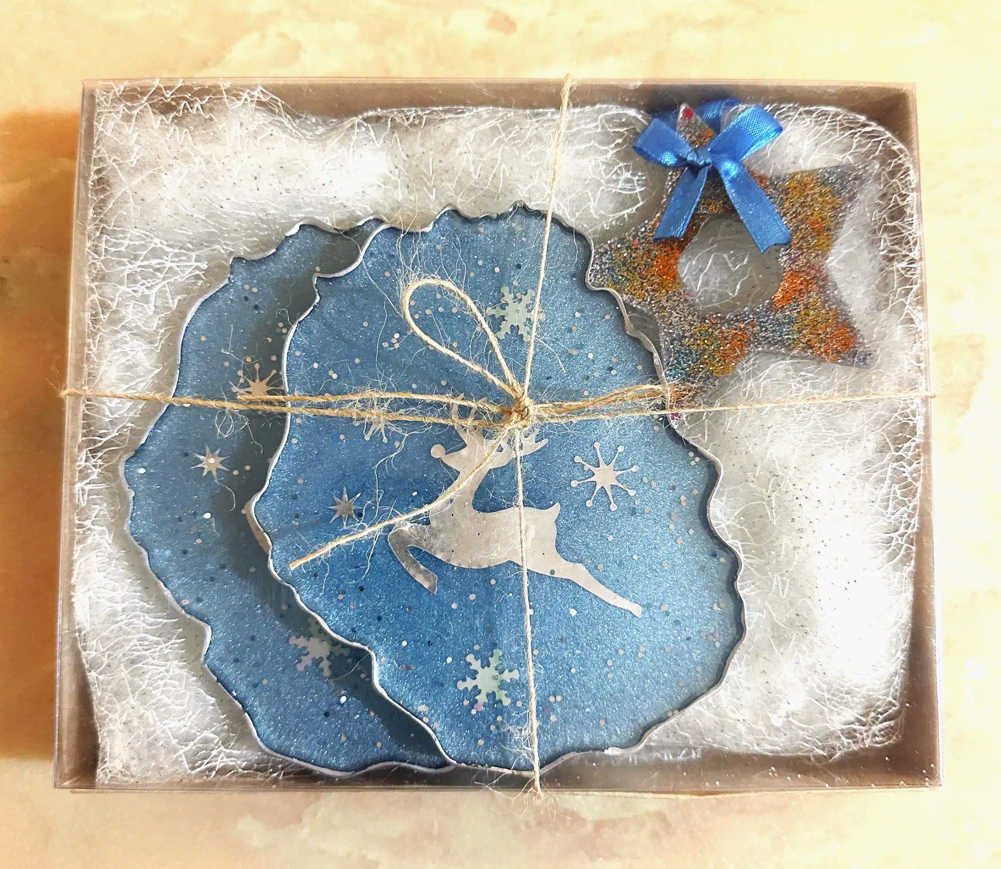 Baby Blue Christmas Set 4 baby blue christmas set